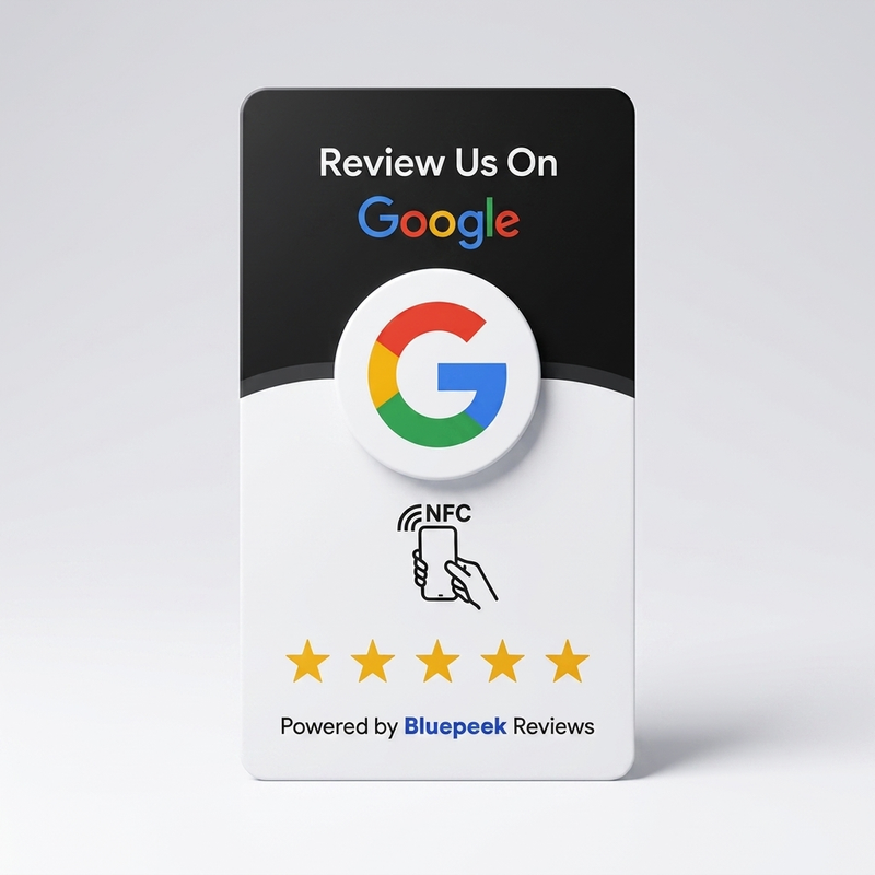 Bluepeek review business card